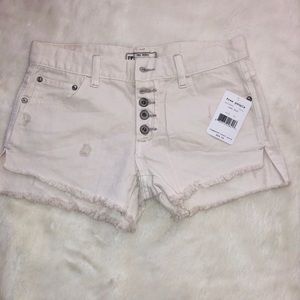 Free People White Shorts